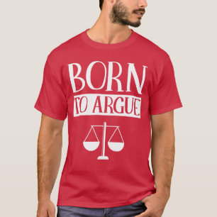 Camiseta Abogado Bufete de Abogados Defensor de Nacido para