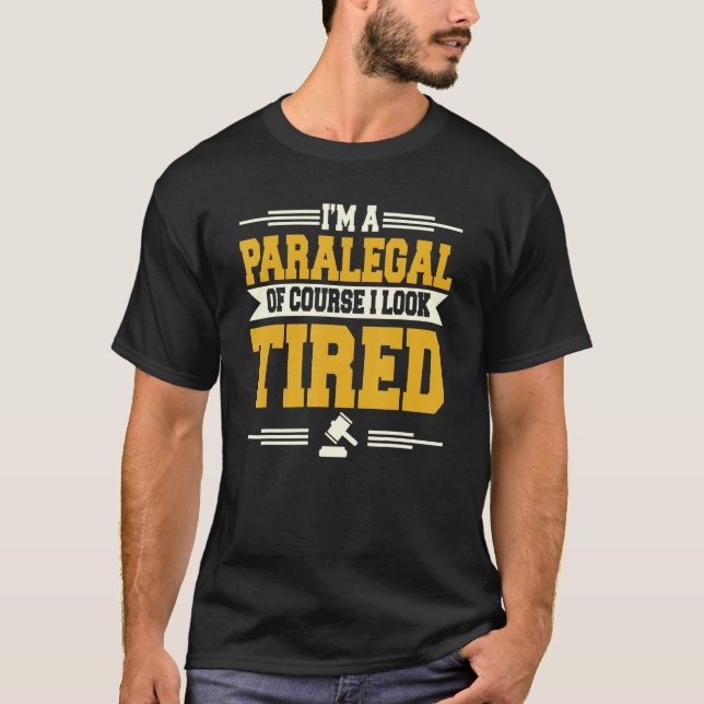 Camiseta Abogado de Litigio Paralegal Auxiliar Jurídico F (Anverso)