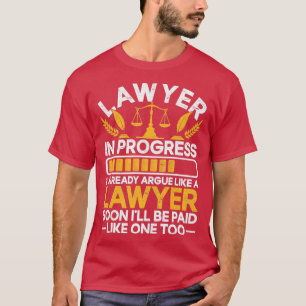 Camiseta Abogado defensor de la ley de futuro abogado graci