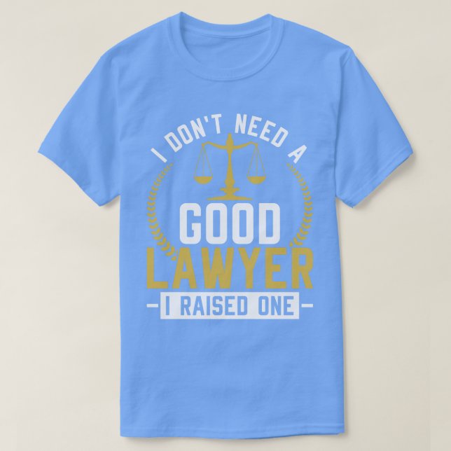 Camiseta Abogado defensor de la ley de padres divertidos (Diseño del anverso)