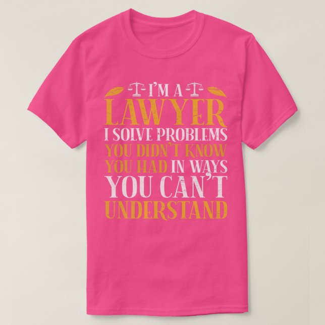 Camiseta Abogado defensor de la ley más gracioso (Diseño del anverso)
