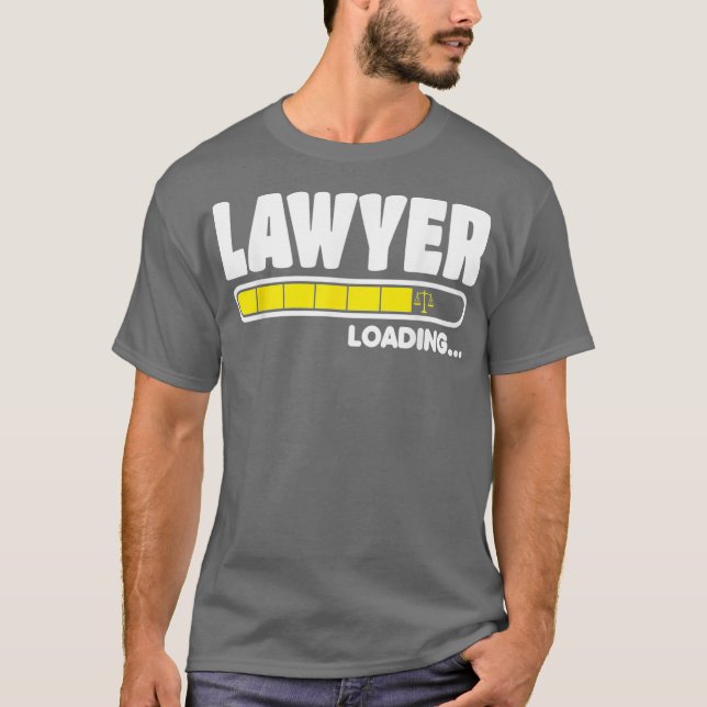 Camiseta Abogado En Curso Cargando Graciosa Ley (Anverso)