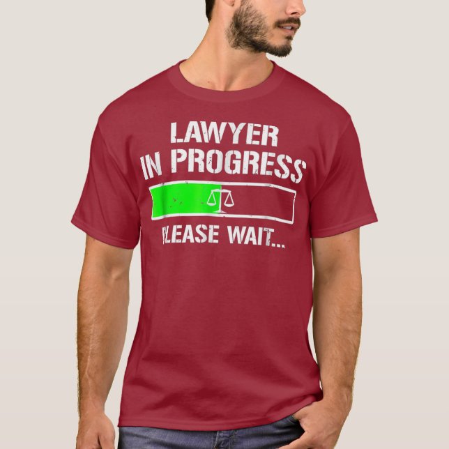 Camiseta Abogado En Curso Graciosa Facultad De Derecho Tee (Anverso)