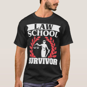Camiseta Abogado Estudiante de Derecho Sobreviviente en Fac