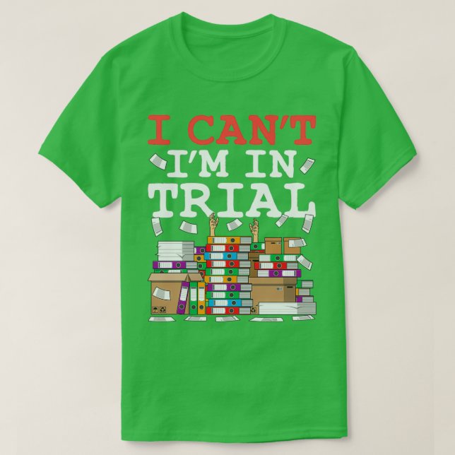 Camiseta Abogado Juicio, No Puedo Ser Juzgado (Diseño del anverso)