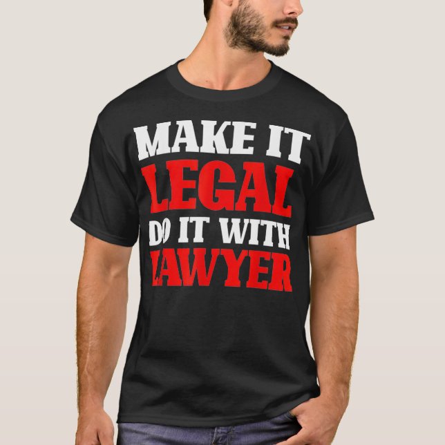 Camiseta Abogado jurídico Funny Abogado de la Facultad de D (Anverso)