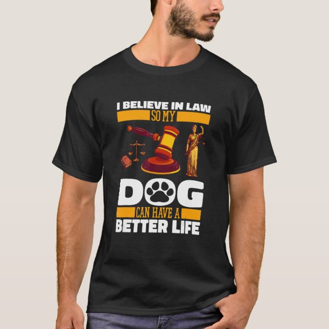 Camiseta Abogado Perro Jurista Abogado (Anverso)