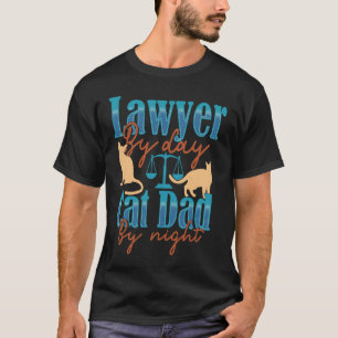 Camiseta Abogado Por Día Cat Dad Por Abogado Nigh