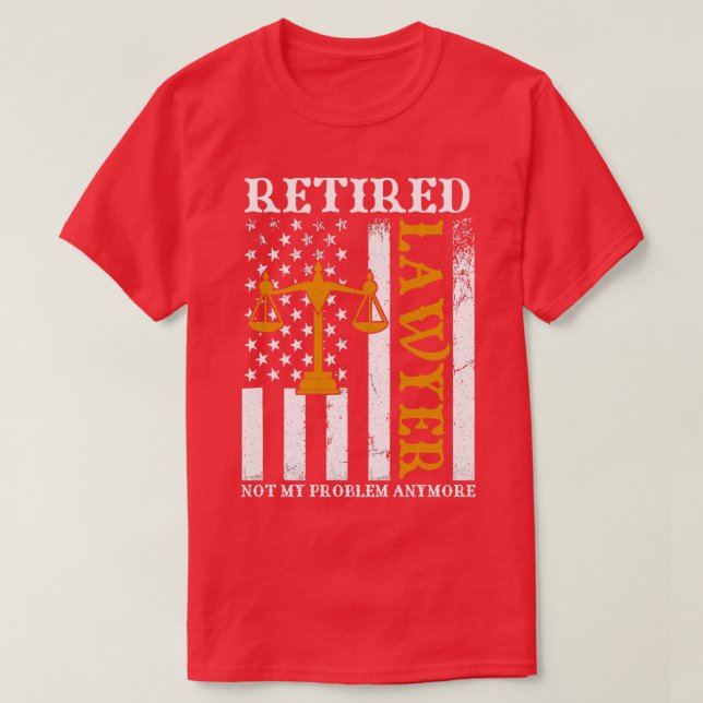 Camiseta Abogado retirado, ya no es mi problema, retiro gra (Diseño del anverso)