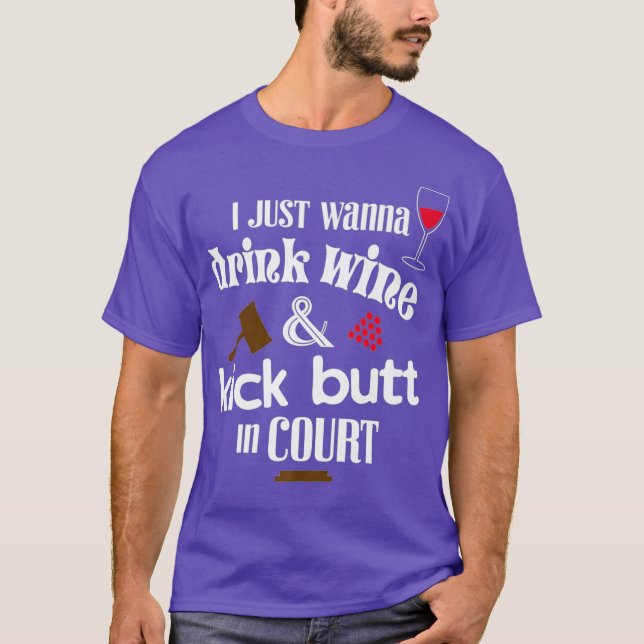 Camiseta Abogado Wine Lover - Facultad de Derecho (Anverso)