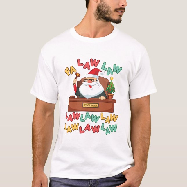 Camiseta Abogados de la Ley de la Fa Navidades Santa Juez (Anverso)