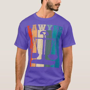 Camiseta Abogados por escalas de justicia retro abogado