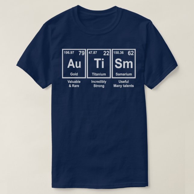 Camiseta Abogar por el autismo (Diseño del anverso)