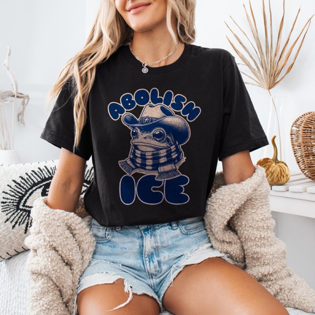 Camiseta Abolición de la rana de vaquero de ICE contra Trum (Subido por el creador)