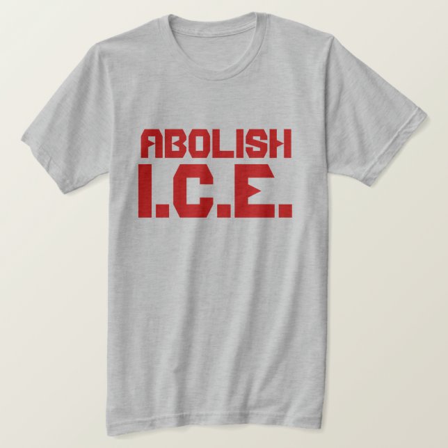 Camiseta Abolición del I.C.E. (Anverso del diseño)
