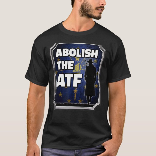 Camiseta Abolir el ATF ~ Indiana Flag 1 (Anverso)