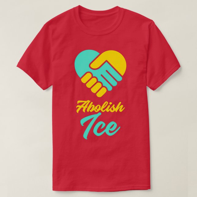 Camiseta Abolir el diseño del hielo (Diseño del anverso)