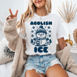 Camiseta Abolir el hielo contra Trump, hombre de nieve polí