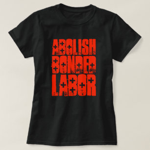 CAMISETA ABOLIR EL TRABAJO BONDEADO