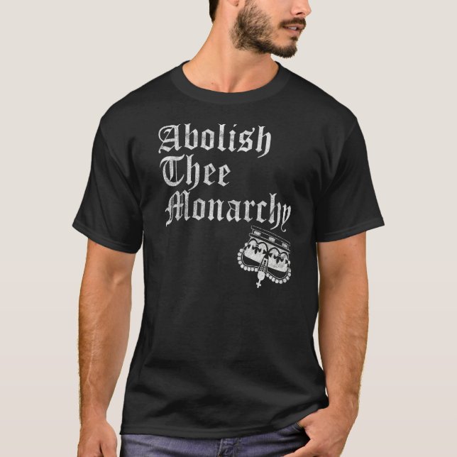Camiseta Abolir la monarquía (Anverso)