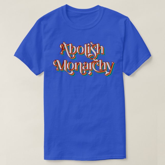 Camiseta Abolir la monarquía (Diseño del anverso)