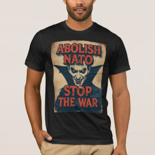 Camiseta Abolir la OTAN Vampiro Halloween Anti Guerra 