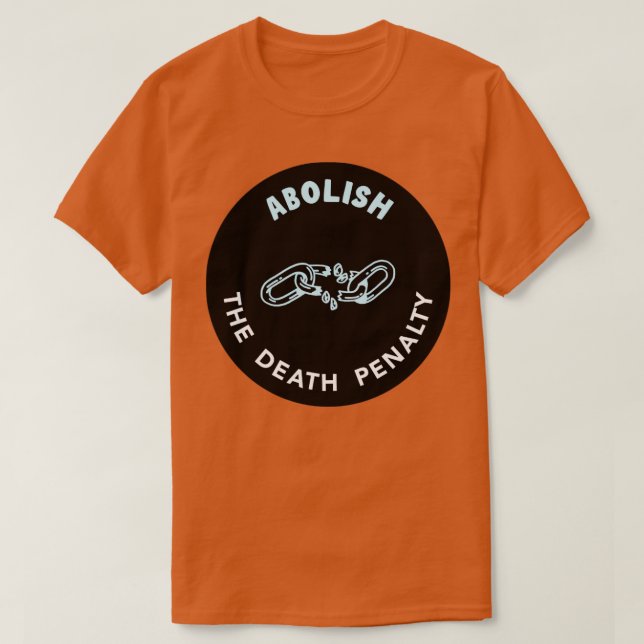 Camiseta Abolir La Pena De Muerte (Diseño del anverso)