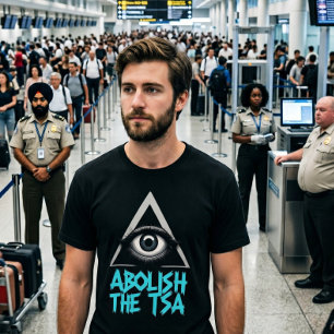 Camiseta Abolir la TSA Anti Teatro de Seguridad