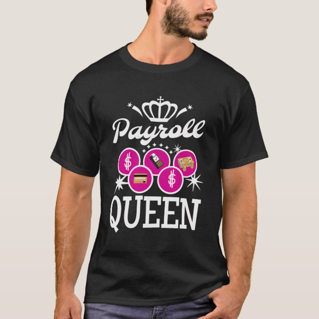 Camiseta Abonador de Reina de nómina de sueldos especialist (Anverso)
