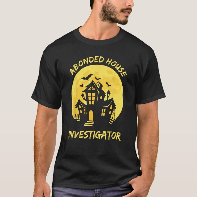 Camiseta Abonded House Investigator Ghost Hunting EVP Hallo (Anverso)