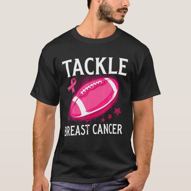 Camiseta Abordar a sobreviviente de cáncer de mama Cinta ro (Anverso)