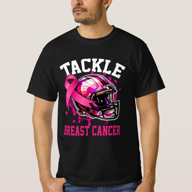 Camiseta Abordar el fútbol la conciencia sobre el cáncer de (Anverso)