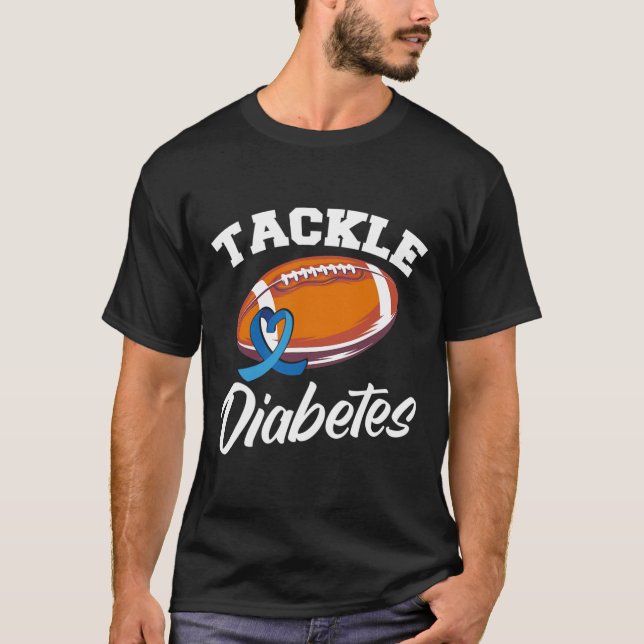 Camiseta Abordar la diabetes del guerrero del T1d para la d (Anverso)