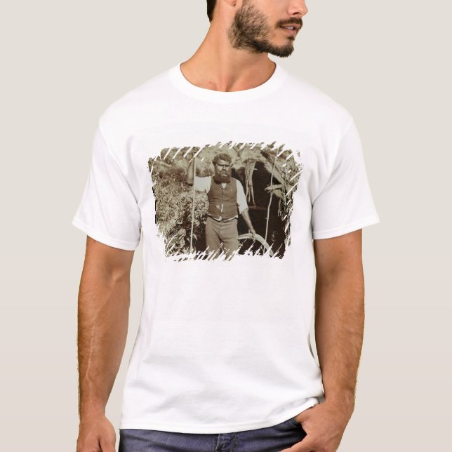 Camiseta Aborigen con un bumerán, c.1860s (foto de la (Anverso)