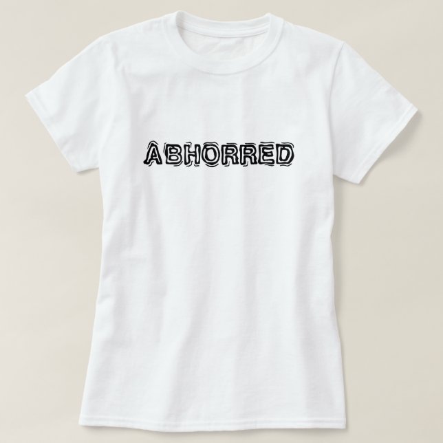 Camiseta aborrecible (Diseño del anverso)