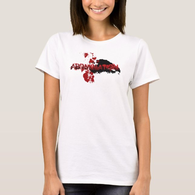 Camiseta Aborrecimiento - logotipo alterno (Anverso)
