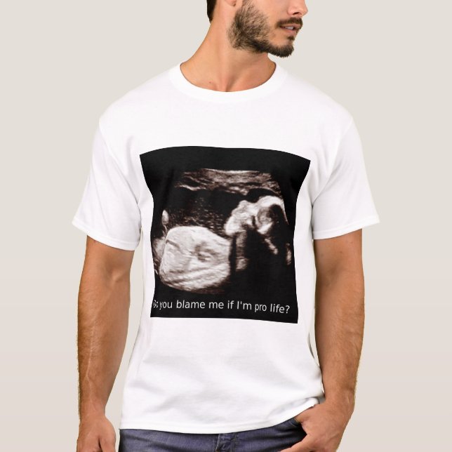 Camiseta Aborto del ultrasonido: ¿Cúlpeme si soy favorable (Anverso)
