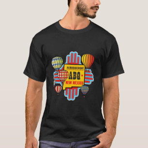 Camiseta Abq Nm Albuquerque Nuevo México Globos de aire cal