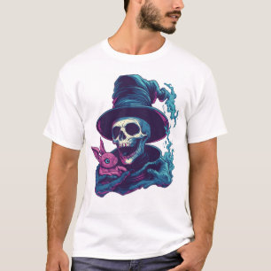 Camiseta Abra-Cadabra Huesos � Cráneo de Magia Divertida