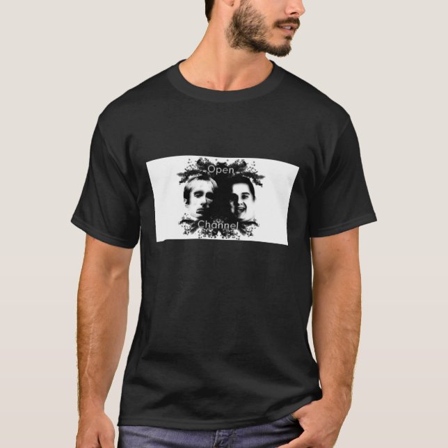 Camiseta Abra el negro de canal T (Anverso)