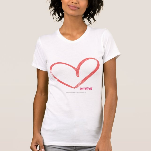 Camiseta Abra el rosa del corazón (Anverso)
