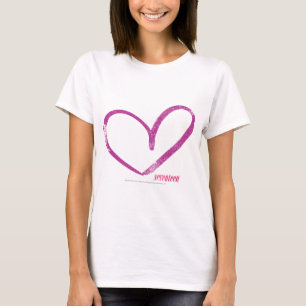 Camiseta Abra la púrpura del corazón