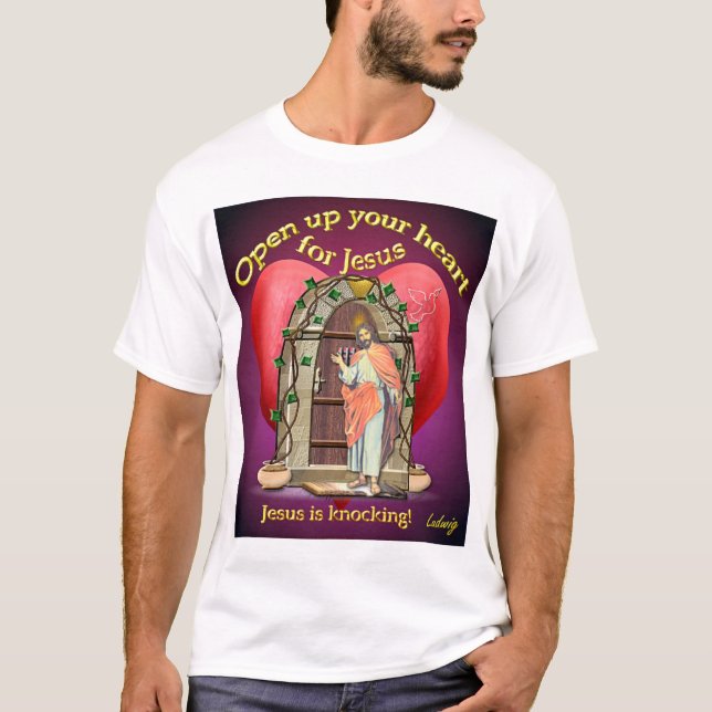 Camiseta Abra su corazón (Anverso)