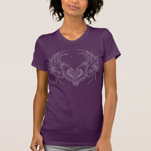 Camiseta Abra su corazón para conectar con sus ángeles