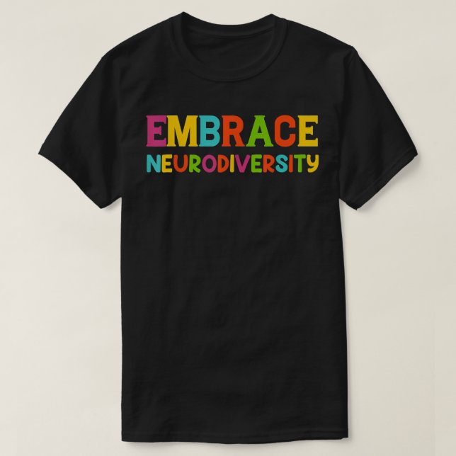 Camiseta Abrace Neurodiversidad Autism Awareness Mes Supp (Diseño del anverso)
