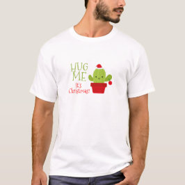 Camiseta Abráceme que es navidad, cactus