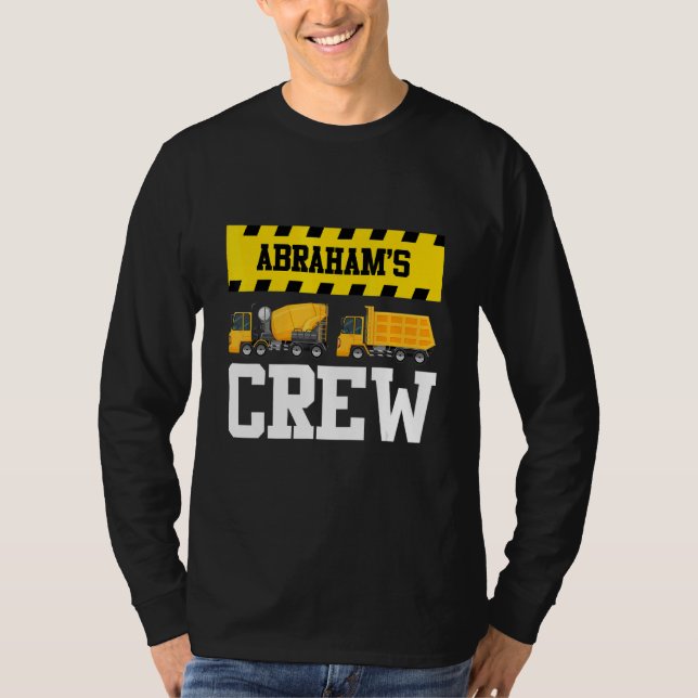 Camiseta Abraham Equipo de Construcción Personalizado Dumpt (Anverso)
