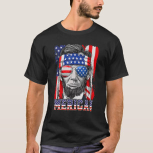 Camiseta Abraham Lincoln 4 De Julio Bandera Americana M