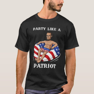 Camiseta Abraham Lincoln 4 De Julio Estados Unidos Patriot 