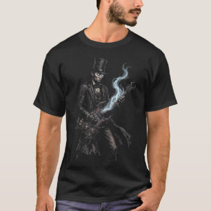 Camiseta Abraham Lincoln Abe Lincoln Tocando Guitarra Retro